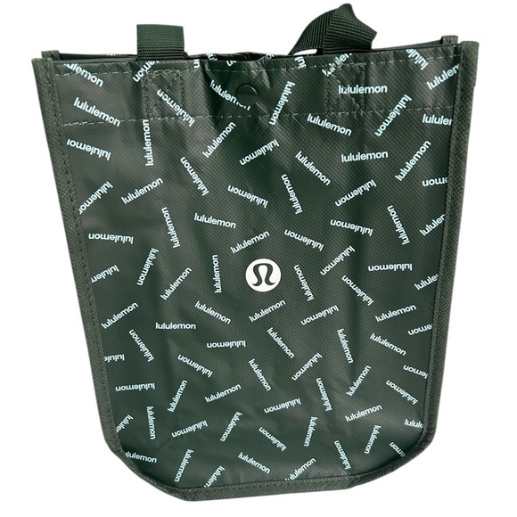 lululemon athletica Handbags - Lululemon Green Reusable Tote Bag with Lululemon Logos